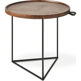 Gus* Modern Porter End Table | Black/Walnut ECCTPORT-wn-bp