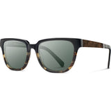 Shwood Prescott Acetate Sunglasses | Black Olive/Elm Burl - G15 WAPBOELF