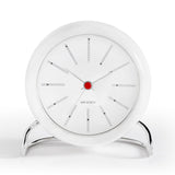 Arne Jacobsen Bankers Table Alarm Clock | White/White 43675