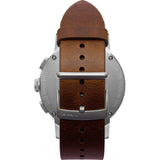 Vestal Retrofocus Chrono Watch | Cordovan/Silver/White/Italian Leather SLRCL001