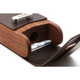 Black Walnut Travel Case