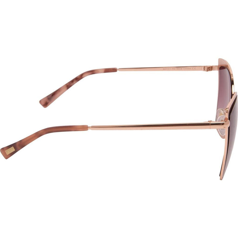 DIFF Eyewear Becky Sunglasses | Rose Gold + Wine Gradient