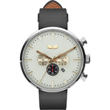 Vestal Roosevelt Chrono Watch | Black/Silver/Marine/Italian Leather RSTCL01