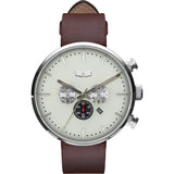 Vestal Roosevelt Chrono Watch | Brown/Silver/Marine/Italian Leather RSTCL04
