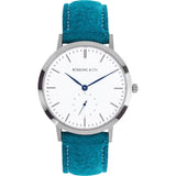 Rossling & Co. Modern 36mm Greenock Watch | Silver/White/Blue RO-003-011