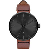 Vestal Roosevelt Italian Leather Watch | Cordovan/Black
