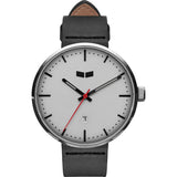 Vestal Roosevelt Italian Leather Watch | Black/Silver/White