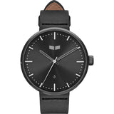 Vestal Roosevelt Italian Leather Watch | Black/Gun