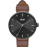 Vestal Roosevelt Italian Leather Watch | Brown/Gun