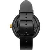Vestal Roosevelt Italian Leather Watch | Black/Gun-Gold
