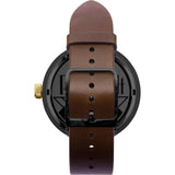 Vestal Roosevelt Italian Leather Watch | Brown/Gun-Gold