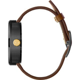 Vestal Roosevelt Italian Leather Watch | Brown/Gun-Gold