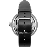 Vestal Roosevelt Italian Leather Watch | Black/Silver/Marine-Gold