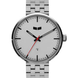 Vestal Roosevelt 5-Link Metal Watch | Silver/White