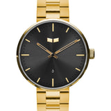 Vestal Roosevelt 3-Link Metal Watch | Gold/Black
