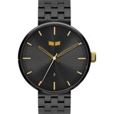 Vestal Roosevelt 5-Link Metal Watch | Gun/Gold