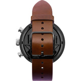 Vestal Roosevelt Chrono Italian Leather Watch | Cordovan/Gun-Silver