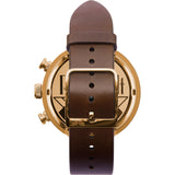 Vestal Roosevelt Chrono Italian Leather Watch | Brown/Rosegold/Grey