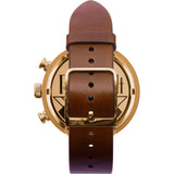 Vestal Roosevelt Chrono Italian Leather Watch | Cordovan/Rosegold/Grey