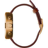 Vestal Roosevelt Chrono Italian Leather Watch | Cordovan/Rosegold/Grey