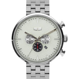 Vestal Roosevelt Chrono 5-Link Metal Watch | Silver/Marine