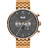 Vestal Roosevelt Chrono 7-Link Metal Watch | Rosegoldgrey
