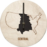 Reed Wilson Design Central Time Zone Clock | Baltic Birch CLK103