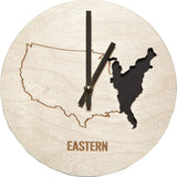 Reed Wilson Design Eastern Time Zone Clock | Baltic Birch CLK104