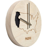 Reed Wilson Design Pacific Time Zone Clock | Baltic Birch CLK101