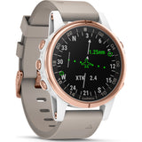 Garmin D2 Delta S Aviation GPS Watch | Rose Gold/Beige S010-01987-30