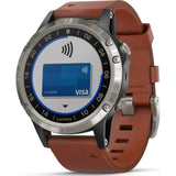 Garmin D2 Delta Aviation GPS Watch | Silver/Brown 010-01988-30