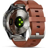 Garmin D2 Delta Aviation GPS Watch | Silver/Brown 010-01988-30