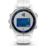 Garmin Fenix 5S Plus Sapphire Multisport GPS Watch | Carrara White 010-01987-00