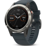 Garmin Fenix 5 Multisport GPS Watch | Silver/Granite Blue 010-01688-01