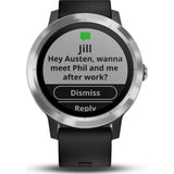 Garmin Vivoactive 3 HR Activity Tracking GPS Smartwatch | Black & Stainless