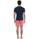 Tom & Teddy Men's Short Sleeve Rash Guard | Deep Blue / S