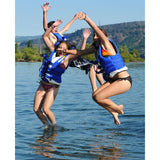 Aquaglide Rebound 12 Inflatable Trampoline | Yellow/Blue/Black 58-5209100