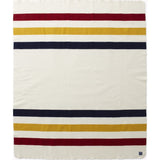 Faribault Revival Stripe Wool Blanket | Bone White 1572 Twin/1589 Queen