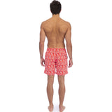 Tom & Teddy Men's Rowan Swim Trunk | Paprika & Blue / S