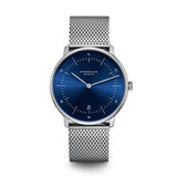 Sternglas Naos Quartz Watch | Blue/Steel Milanaise