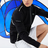 Lacoste Sport x Novak Djokovic Midlayer Men's Zip Sweatshirt | Black SH7401