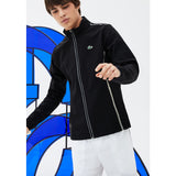 Lacoste Sport x Novak Djokovic Midlayer Men's Zip Sweatshirt | Black SH7401