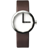 Issey Miyake Twelve White Women's Watch | Brown Leather SILAP015