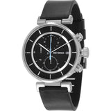 Issey Miyake W Black Chronograph Watch | Black Leather Silay009 Pm/3Ibk5/Bkdt