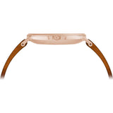 Tsovet SVT-SL37 Rose Gold & White Watch | Tan Leather SL551513-03