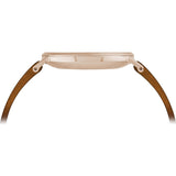 Tsovet SVT-SL37 Rose Gold & White Watch | Tan Leather SL551513-03