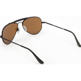 Randolph Engineering Sportsman Matte Black Sunglasses | Tan Polarized PC Skull 61MM SP12432-PC