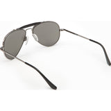 Randolph Engineering Sportsman Gunmetal Sunglasses | Gray Polarized Glass Skull 57MM SP7R434