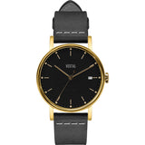 Vestal The Sophisticate 36 Italian Leather Watch | Black/Gold/Lack