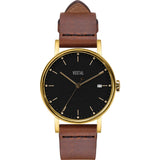 Vestal The Sophisticate 36 Italian Leather Watch | Cordovan/Gold/Black